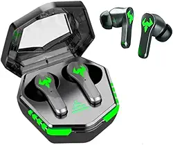 Fone de Ouvido Bluetooth 5.2 Sem Fio TWS Gamer Com Cancelamento de Ruído Ativo Microfone Embutido (PRETO)