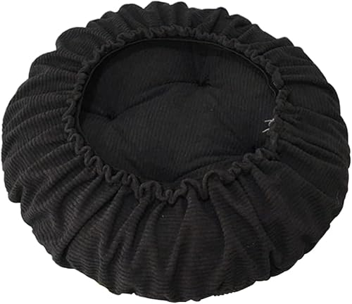 Cojines redondos para sillas de comedor, de color sólido, cojines gruesos para sillas de comedor, cojín de asiento de pana súper suave, cojín para