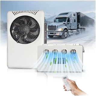 12V Truck Air Conditioner 12 Volt DC Electric AC Unit for Trucks Quiet Split System Remote Control Fast Cooling Fuel Free for Campers Semi Trucks Vans Tractors RVs