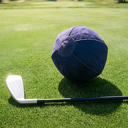 Image of FINGER TEN Golf Ball Training Aid Impact Inflatable Ball with Air Pump & Adjustable Lanyard 1 Set, Posture Correction Swing Trainer for Men Women Beginner Golf Practice (Blue)