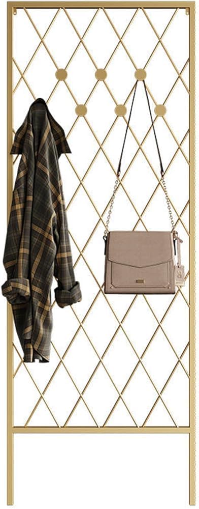 Lijbddm Gold Simple Creative Metal Coat Stand Corner Garment Rack, Garment Rack Hall Tree Storage, Entryway Coat Rack, Standing Coat Jackets Hanger Standing Coat And Hat Hanger