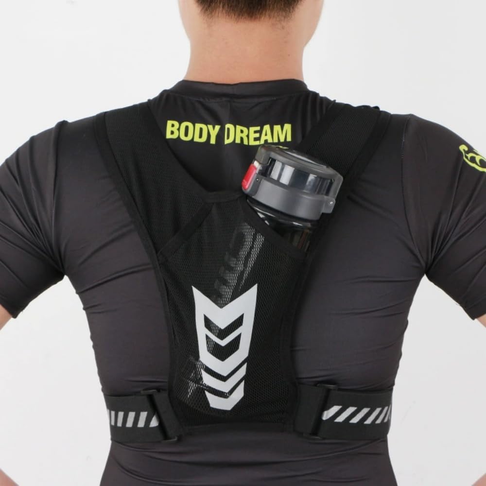 strivor Gilet de Course Ultra-Light,Gilet de Course Respirant avec Étui pour téléphone Portable and Ceinture réglable, pour Jogging, Marche & Sport