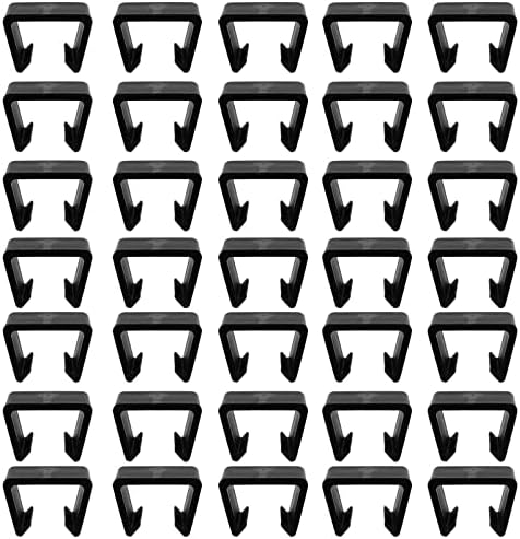 TAICHEUT 30 PCS Outdoor Furniture Clips, Patio Furniture Fasteners Outdoor Furniture Clips Wicker for Home, Patio and Outdoor Furniture, Black
