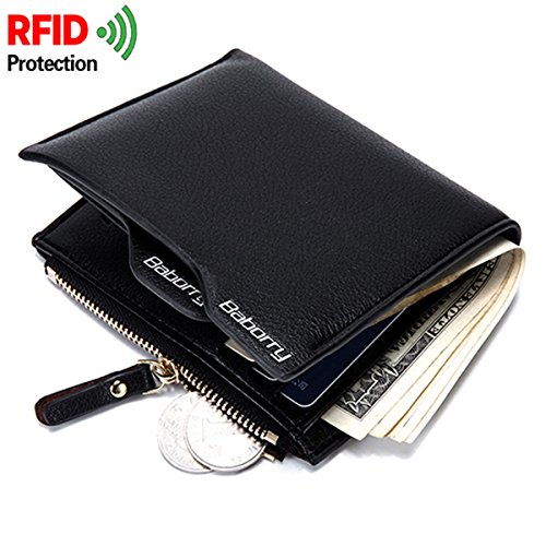 Uomo Portafoglio in pelle, Gracosy Blocco RFID