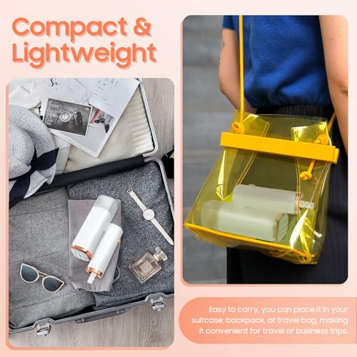 Image of Portable Clothes Steam Iron Handheld - Hand Held Foldable Clothes Steamer | 1000W Garment Steamer High-Powered, 20s Fast Heat-up Steam Removes All Fabrics Wrinkles Effectively, Suit for Travel Home