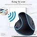 SUNGI Left-Handed Mouse,2.4GHz Ergonomic Vertical DPI 800/1200/1600 Wireless Mouse with USB Receiver for Left Hand,Black