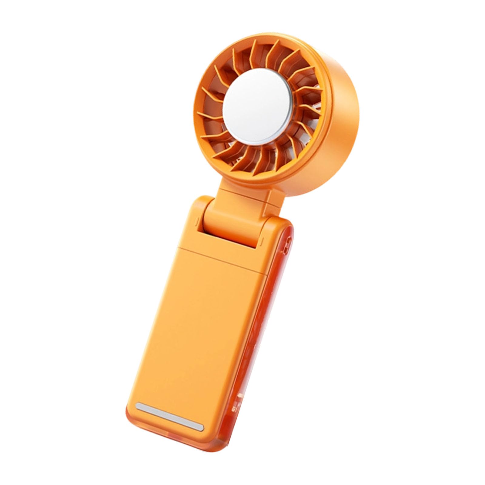 Hsyzygian Rechargeable Wearable Fan with 5 Speed Settings and Adjustable Wind Direction for All Day Comfort Foldable Travel Fan