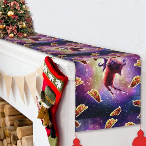 Chemin de table de Noël de qualité supérieure avec pompons élégants - 7