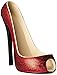 Wild Eye Designs High Heel Bottle Holder, Red Sequins