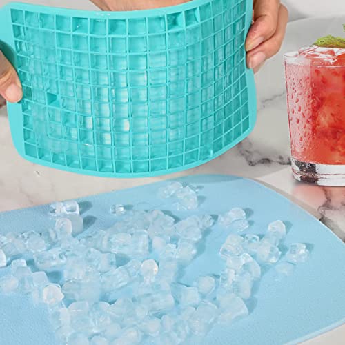 Honeycomb Ice Cube Trays Green/Purple & Mini Ice Cube Trays Green/Blue #TOP2