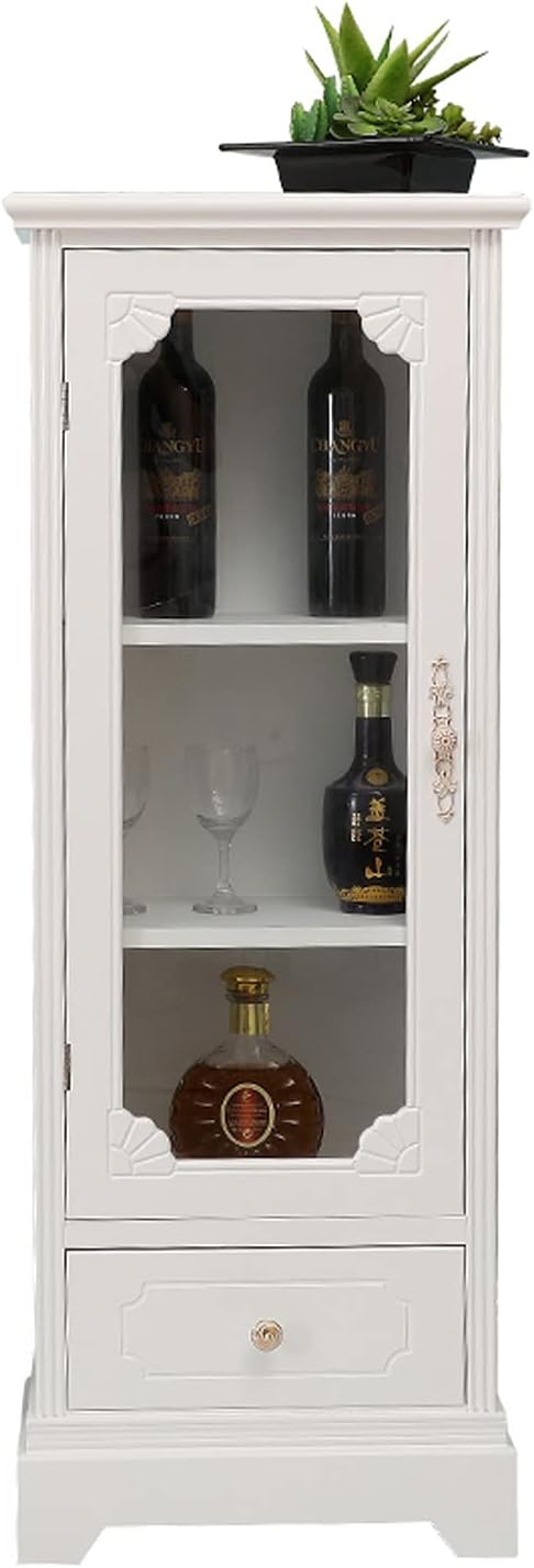 Wine Cabinet Modern Minimalist Wine Cabinet, Multifunctional Wood Storage Cabinet for Wine Bar & Home Decor Freestanding Wine Racks & Cabinets