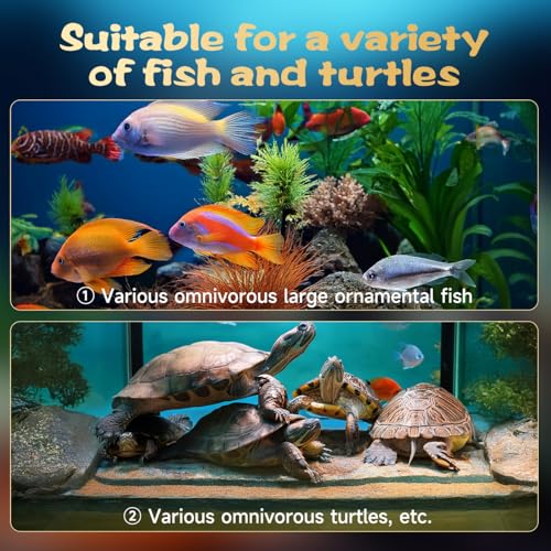 Nobleza Gammarus Futter für Schildkröten und Wasserschildkröten aus hochwertigen natürlichen Flussgarnelen(160g/ 1500ML)-6