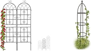 RELAX4LIFE Rankgitter Metall 146x186cm - U-förmig Mit PE-Beschichtung