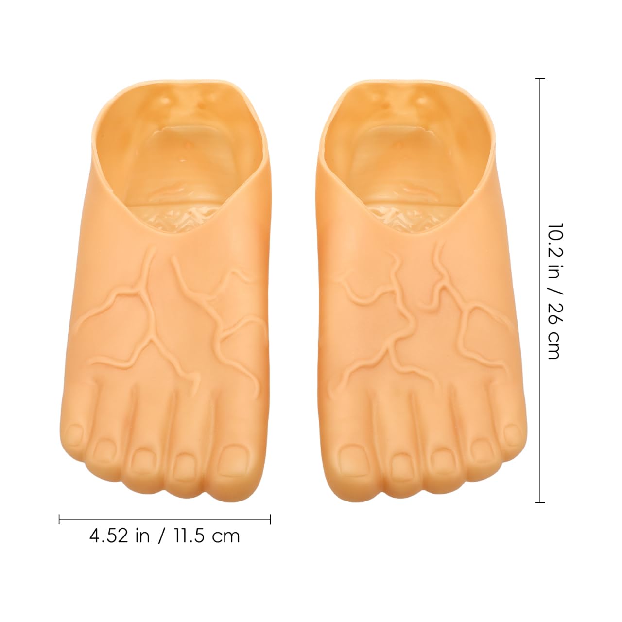 Warmhm 1Pair Giant Feet Slippers for Halloween Feet Props for Cosplay Masquerade Parties Comfortable Funny Party Favor Shoes Exaggerated Design for Fun - Image 2