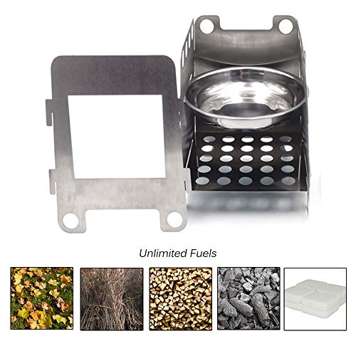 XKMT- Portable Camping Outdoor Stove Cookware Stainless Steel Cooking Picnic Bowl Pot Pan Set - Image 5