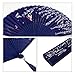 Bantoye 2 Pieces Handheld Fans, Silk Folding Fans with Bamboo Frames for Dancing Cosplay Wedding Party Props Decoration, White Blue