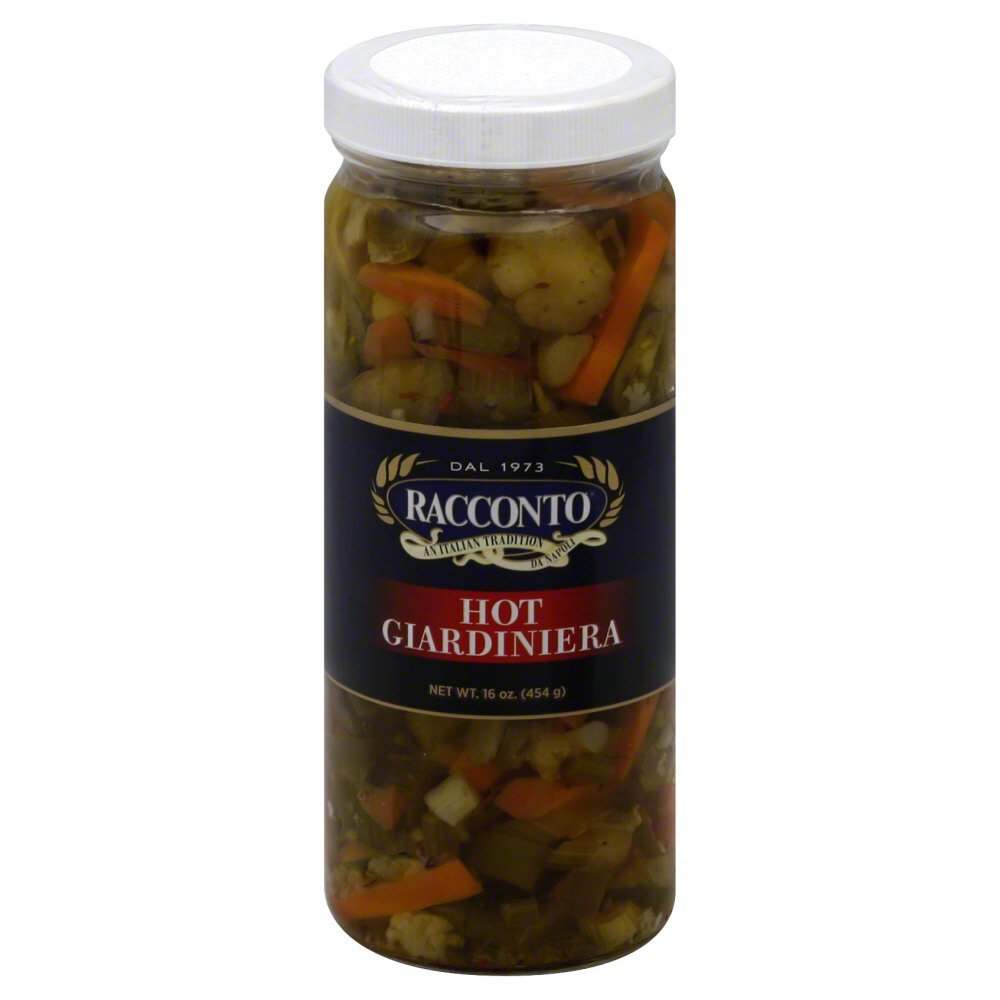 Racconto Hot Giardiniera, 16-Ounce (Pack of 12)
