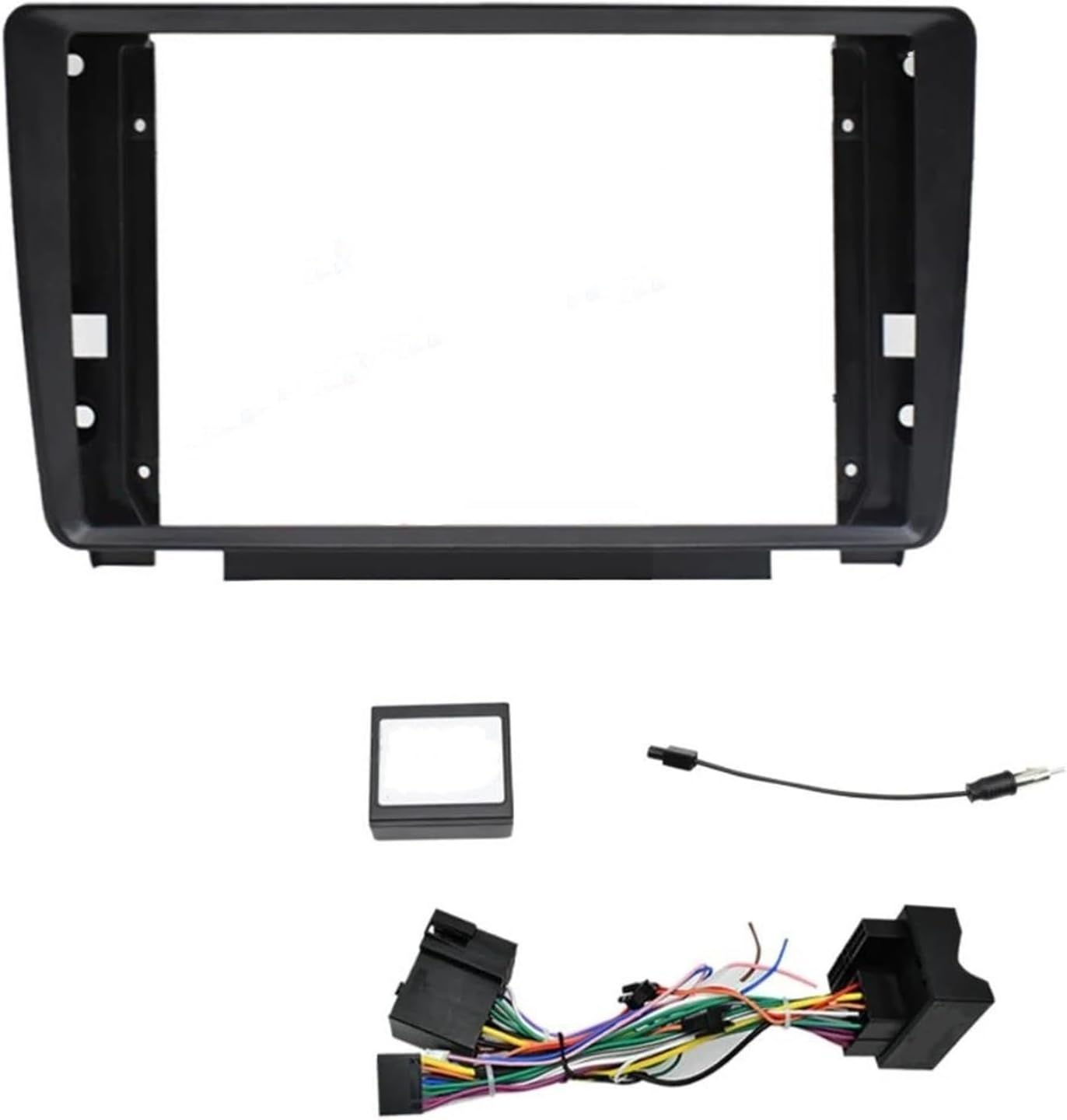 Car Radio Fascias Frame 9 Inch 2DIN Stereo Panel Harness Power Cable Adapter for Skoda for Octavia Mk2 A5 2004-2014 Car Accessories(Only Frame)