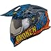 Produktbild Broken Head Tigris VX2 Motorradhelm - Enduro Motocross-Helm - Cross-Helm mit Visier und Sonnenblende (S (55-56 cm))