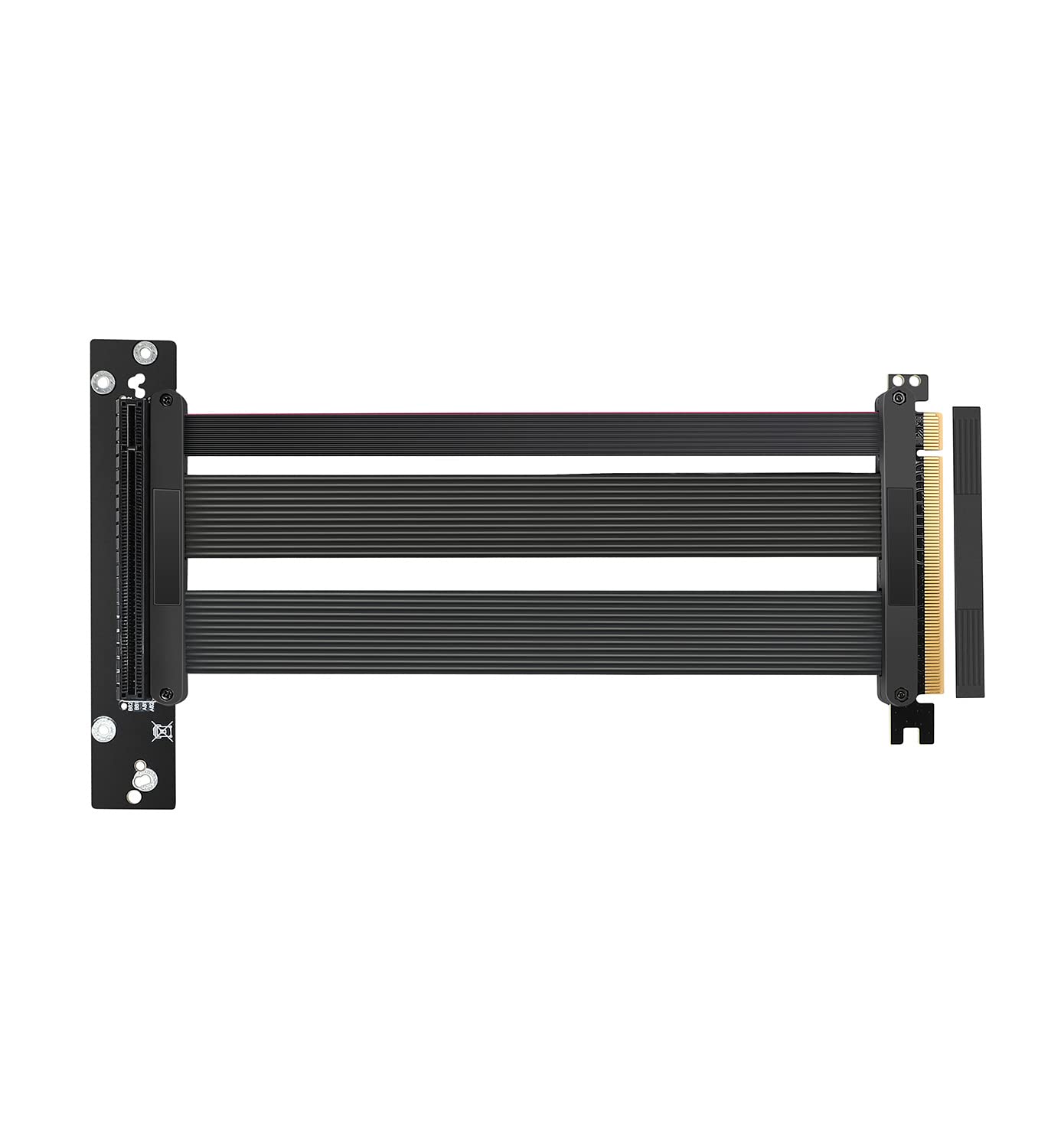 ENCOTEC - PCIe 4.0 X16 Riser Cable [RTX3090 RX6900XT Tested] Shielded Extreme High-Speed Vertical Mount Gaming PCI Express Gen4 220mm 90° Right Angle