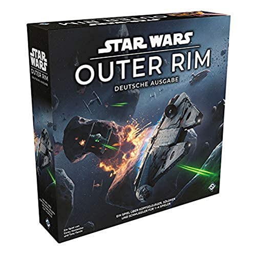 Fantasy Flight Games, Star Wars: Outer Rim, Juego de Expertos, Juego de Mesa, 1-4 Jugadores, a Partir de 14 años, más de 120 Minutos - Versión alemana