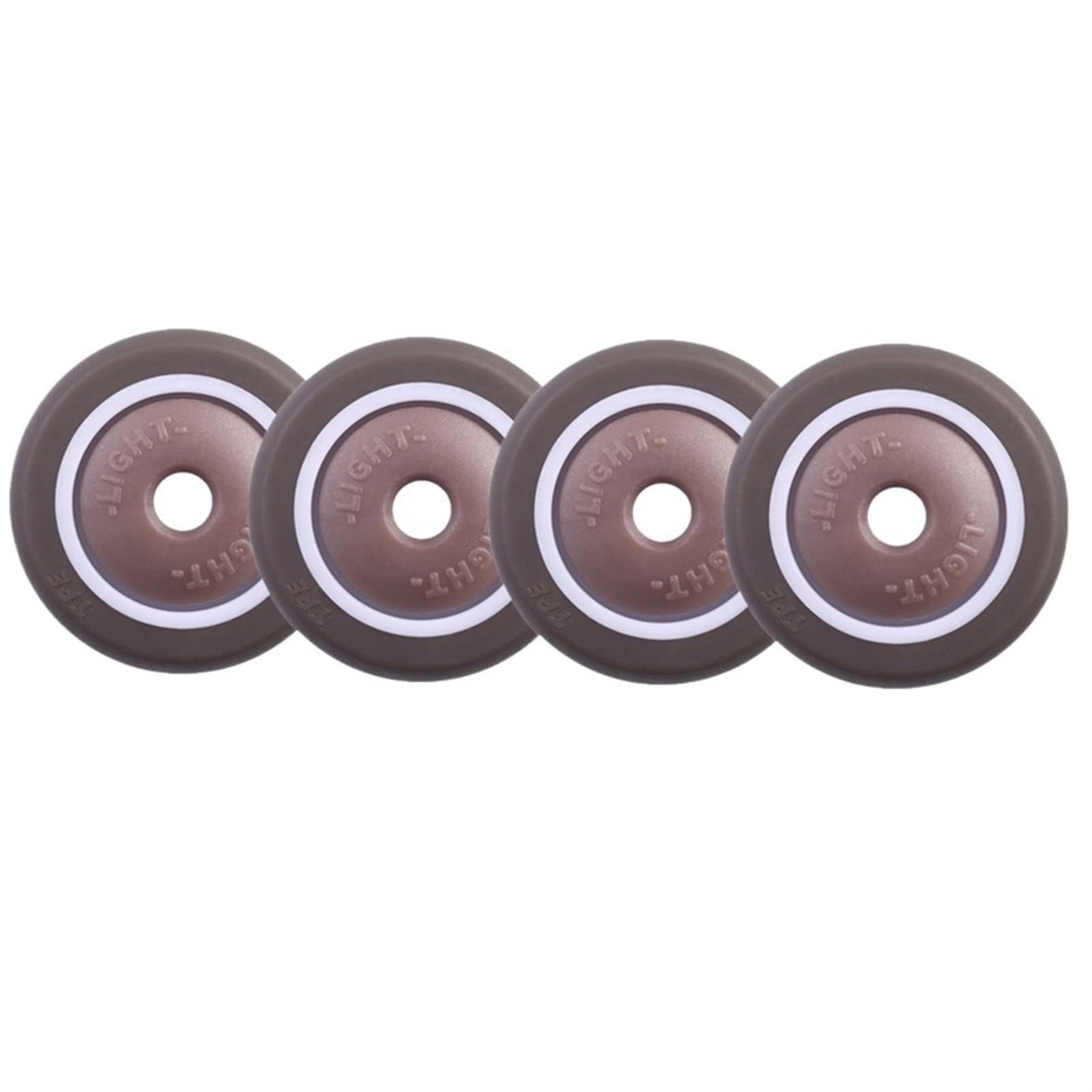 Kit 4 roulettes de rechange 38mm en caoutchouc souple pour lit et tiroir
