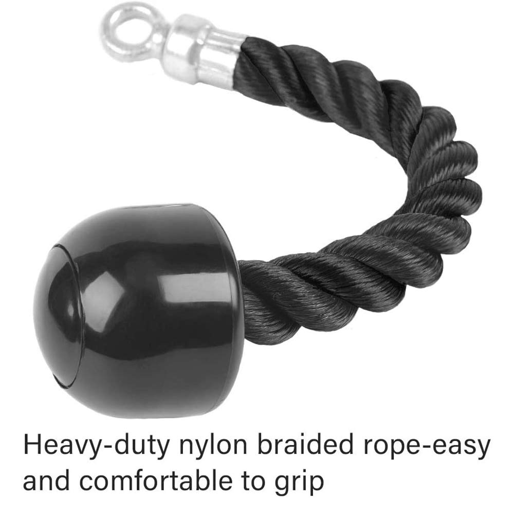 MANG Nylon Trizepsseil Pull Down Trizeps Seil Fitness Kabelzuggriff Bodybuilding Fitnessstudio Befestigung Mit Vollgummienden