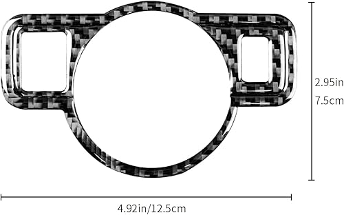 Miniatura 2 de Fibra de carbono, para accesorios Mercedes Benz, adhesivo para botón del interruptor de los faros para Mercedes Benz A, B, C, E, G, Clase CLA, GLA,