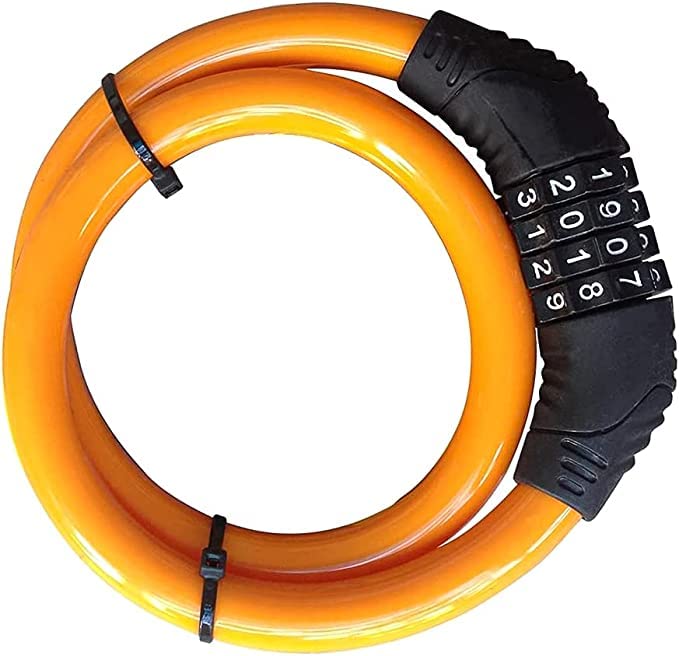 Lucchetto Bici Combinazione 4 Cifre - Cavo Acciaio 65cm X 6mm Per Bici, Monopattini, Skateboard - Foto 12