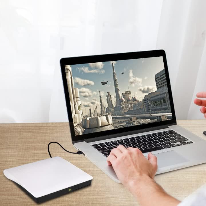 Unidad externa lectora y grabadora de CD/DVD USB 3.0 miniatura 7