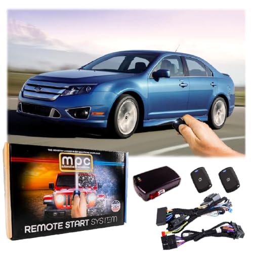MPC Complete 1-Button Remote Start Kit Compatible with Ford Fusion 2010-2012 Plug & Play - with T-Harness
