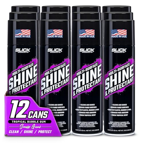 Image of Slick Products Shine & Protectant High Gloss Coating Spray (12-Pack)