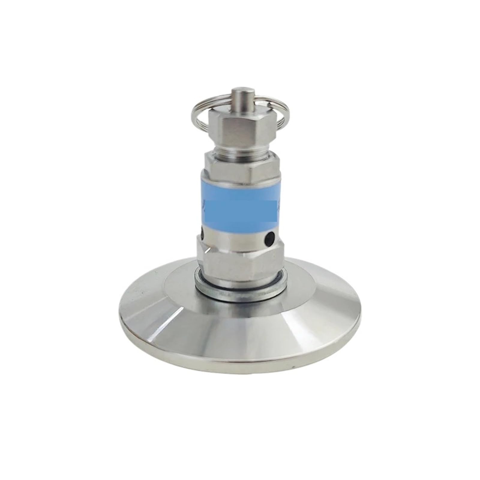 KOSBO Mini válvula de Seguridad de Alivio de presión Ajustable de 1.5" con Abrazadera Triple, Acero Inoxidable SS304, for Cerveza Artesanal, Ajustable de 0.5 a 10 Bar(5bar)