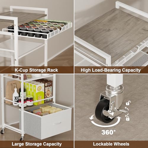Lurgno 5 Tier Coffee Bar Cabinet