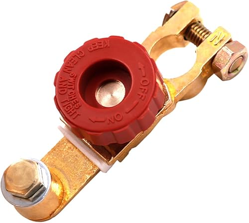 Miniatura 8 de Interruptor de desconexión de batería de poste superior de 2 piezas, interruptor de corte de batería de desconexión rápida para automóvil, camión,