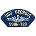 Produktbild EagleEmblems Patch-USS, Georgien (7,6 x 13,3 cm)