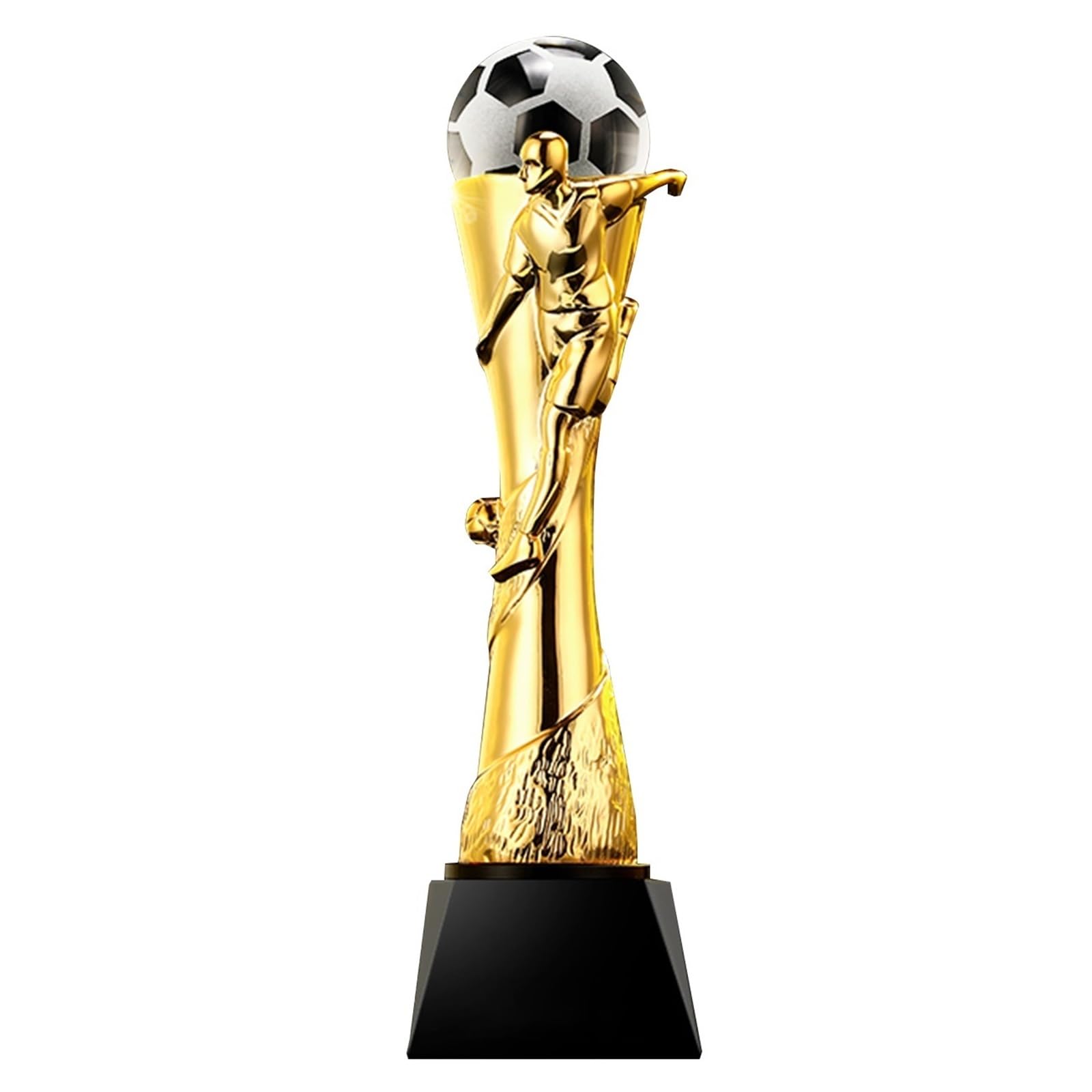 Trofeo dei Campioni per Il Calcio, Premio MVP Personalizzabile per Squadre E Club Sportivi, Base Incisa per Premi di Tornei E Partite(Gold)