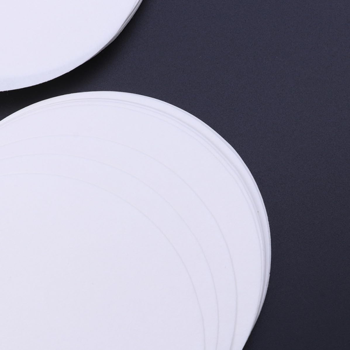 PACKOVE Qualitatives Weißes Scheibenfilterpapier 15cm Durchmesser mit Mittlerer Durchflussrate 3 Schachteln für Chemische Experimente im Labor