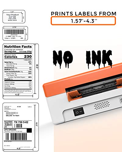 K Comer Thermal Shipping Label Printer Compatible With Windows/Mac/Linux #TOP4