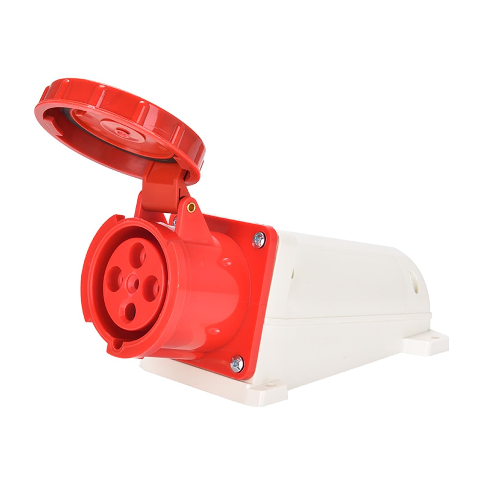 Conector de clavija resistente al agua industrial trifásico 63A/125A 3 núcleos 4P5 orificios a prueba explosiones enchufe expuesto y oculto aviación(3P63A IP67 concealed straight)