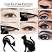 2 Pcs Cat Shape Eyeshadow Guide Template Tool