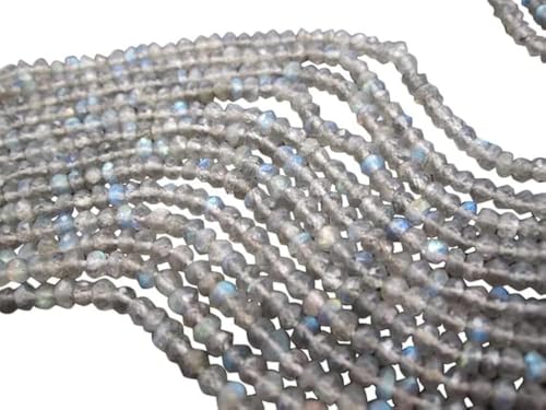 Perles labradorite 3mm pour remplacer vos intercalaires ternes en création - 2