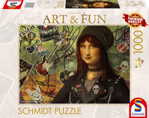 Schmidt Spiele 58529 Markus Binz, Mona Lisa 2024, 1000 Teile Puzzle