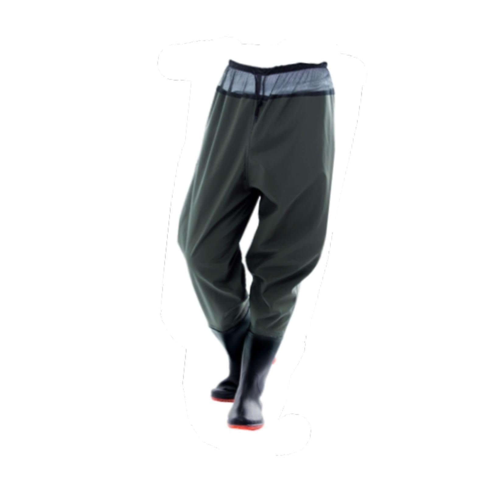 Waders avec Bottes Pantalon Imperméable de Pêche en PVC Antidérapant - 8
