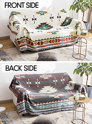 Warmtide Southwestern Soft Throw Blankets With Tassels Cozy Cotton Woven Aztec Knitted Bed Couch Throws Sofa Chair Towel Multi-Function For Home Decor Office Travel #TOP2