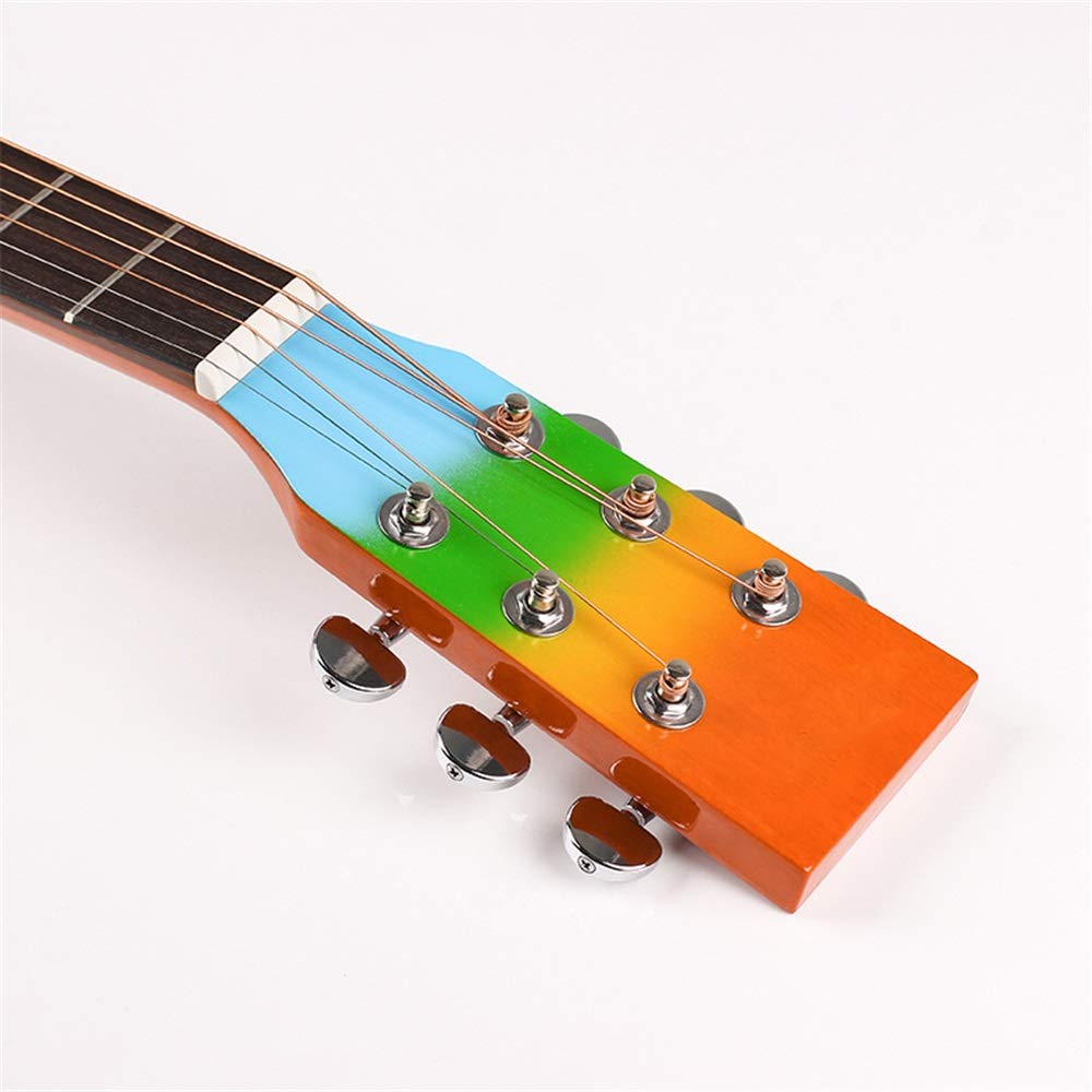 ZIEO Guitar 41 Inch Rainbow Light Guitar Primer Guitar