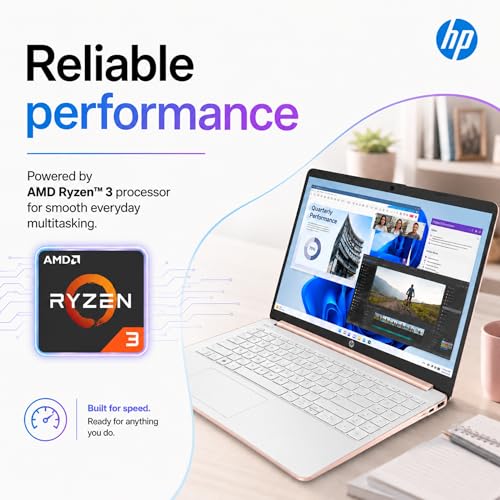 Image of HP Ultrabook Laptop, 16GB RAM, 256GB SSD, AMD Ryzen 3