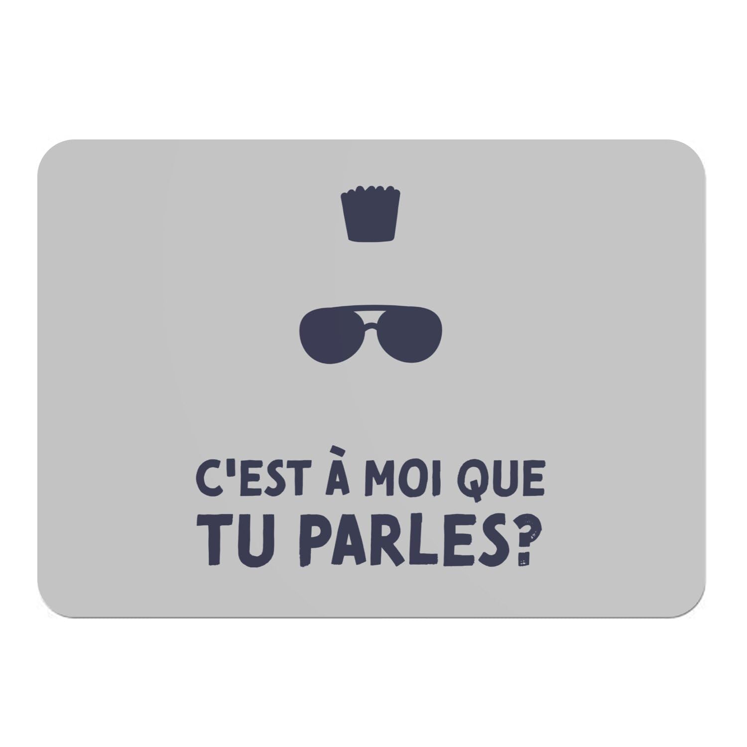 Napperons Taxi Driver souples anti-rayures dessous liège lot de 4 gris 39,5 cm
