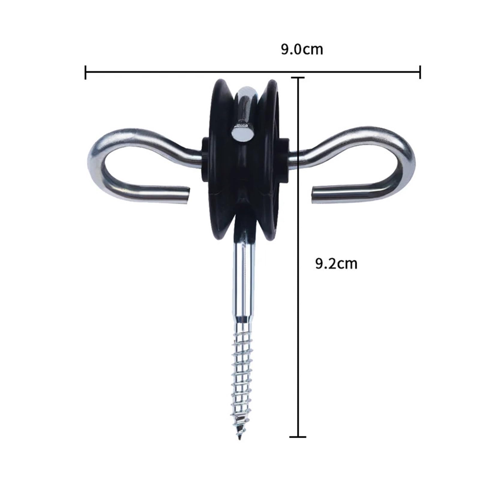 Anclaje De Manija Puerta Cerca Eléctrica, 10 Uds., for Poste Madera, Doble Gancho, Aislante Atornillado, Accesorio for Granja Y Ganado para Madera, Cuerda, Valla Eléctrica