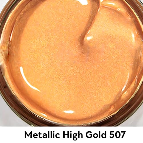 Tarrago Shoe Cream Professional Shoe Polish for Leather Boots, Shoes, Purse, Furniture Eco Friendly Leather Conditioner 1.7oz - High Gold Metallic #507